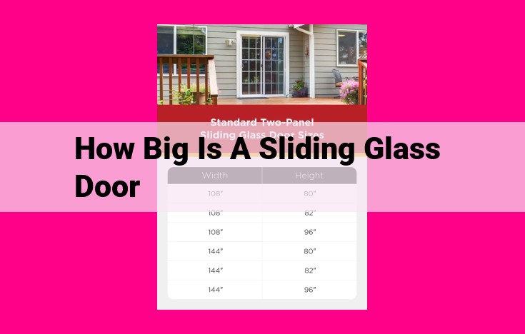 how big is a sliding glass door