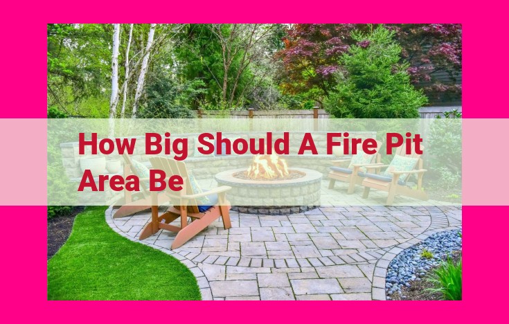 how big should a fire pit area be