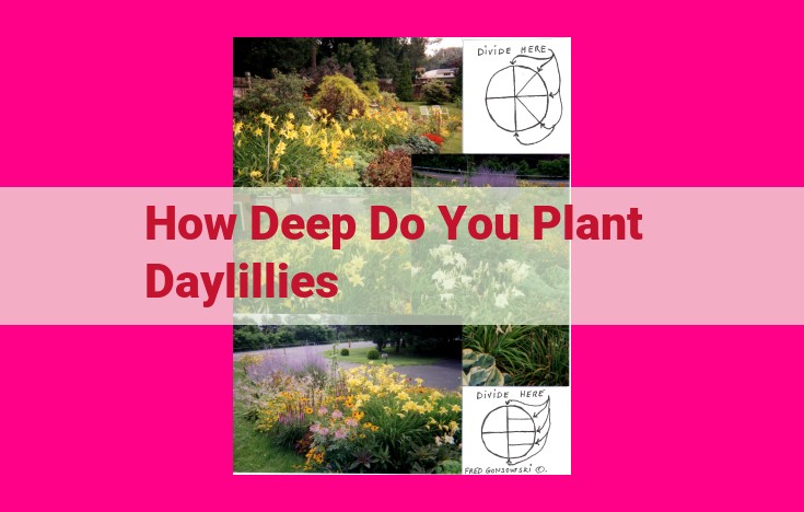 how deep do you plant daylillies