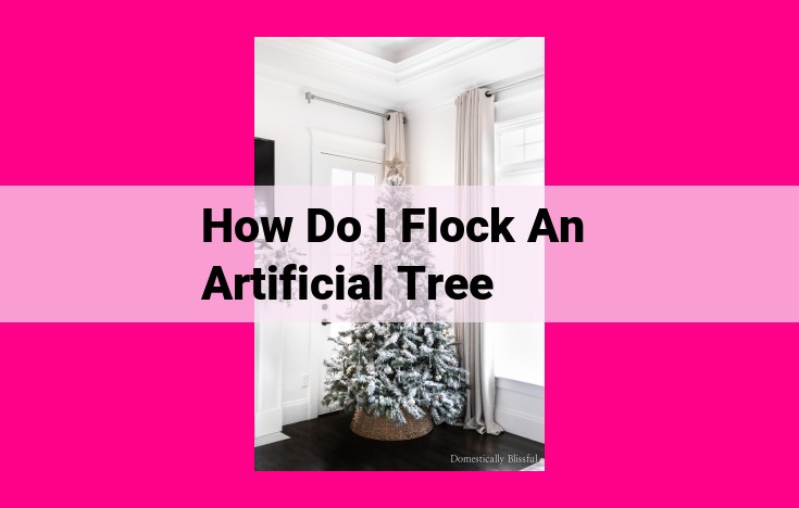 how do i flock an artificial tree