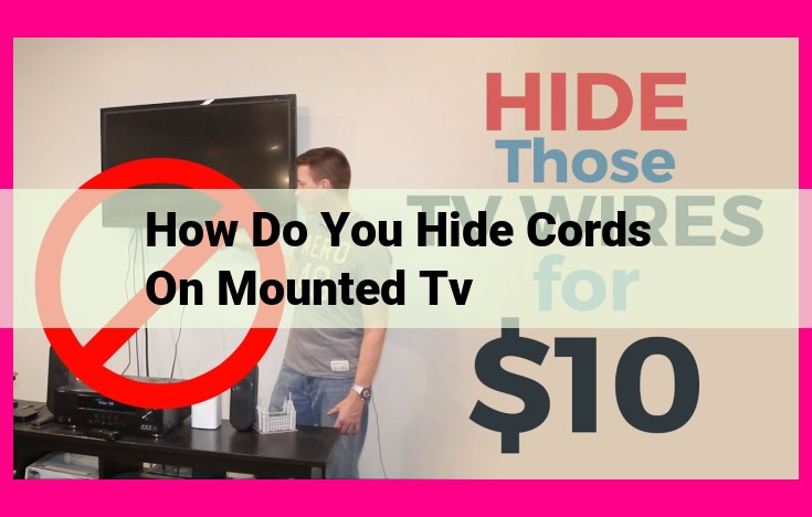 how do you hide cords on mounted tv