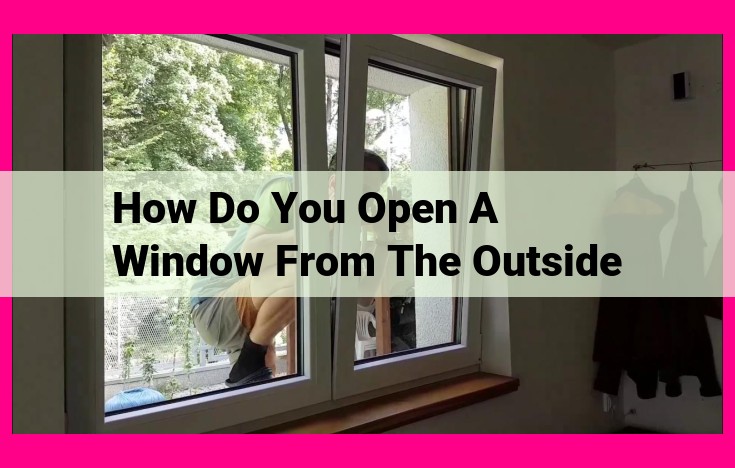 how do you open a window from the outside