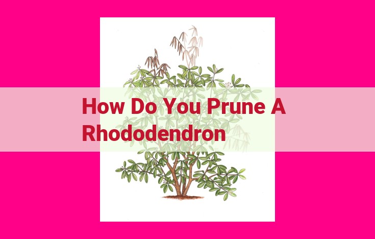 how do you prune a rhododendron