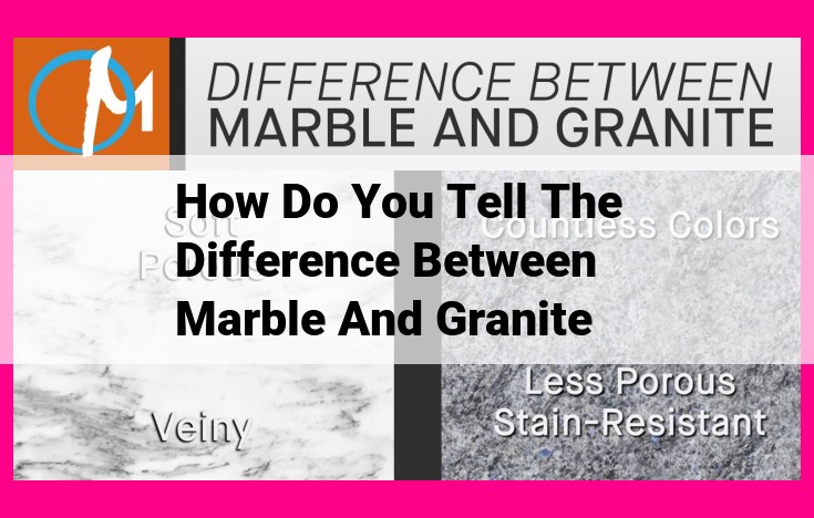 how do you tell the difference between marble and granite