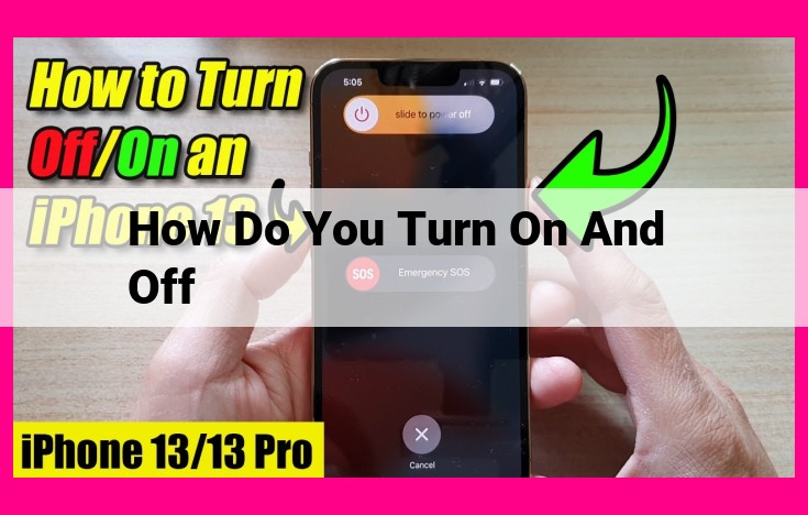 how do you turn on and off