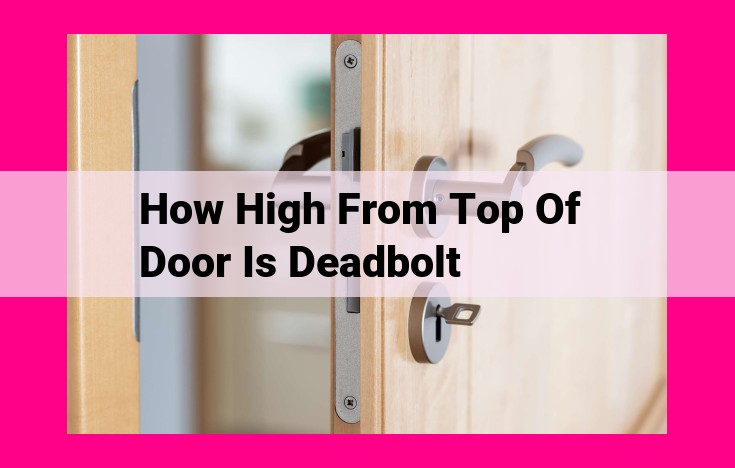 how high from top of door is deadbolt