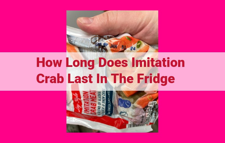 how long does imitation crab last in the fridge