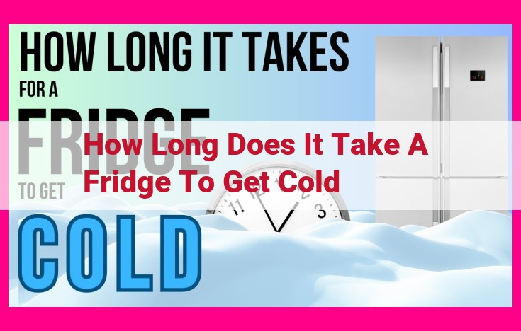 how long does it take a fridge to get cold