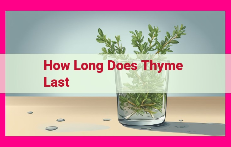 how long does thyme last