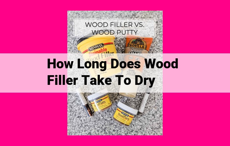 how long does wood filler take to dry