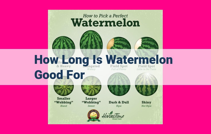 how long is watermelon good for