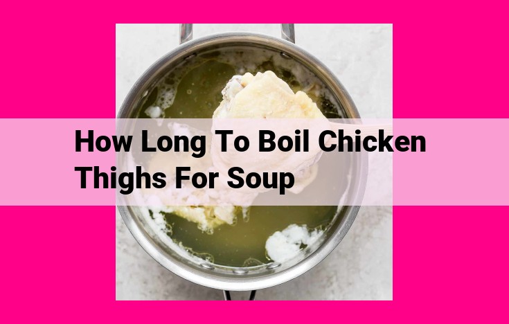 how long to boil chicken thighs for soup