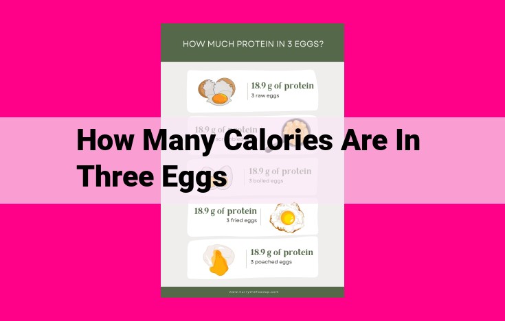 how many calories are in three eggs