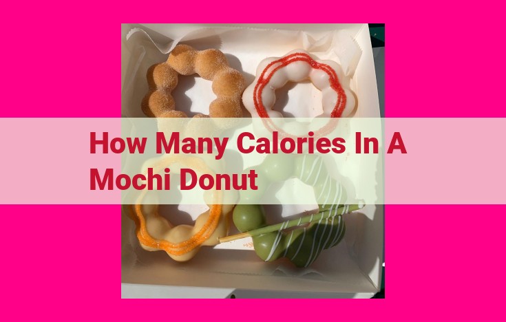 how many calories in a mochi donut