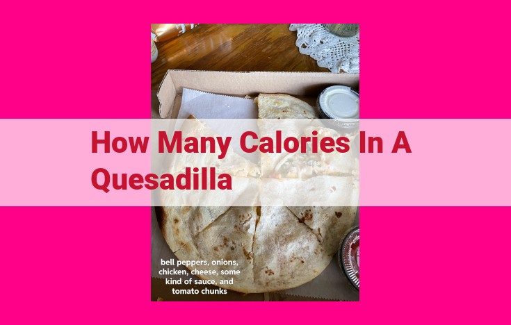 how many calories in a quesadilla