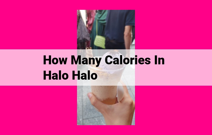 how many calories in halo halo