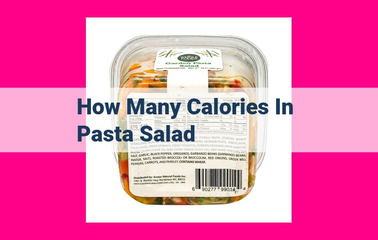 how many calories in pasta salad