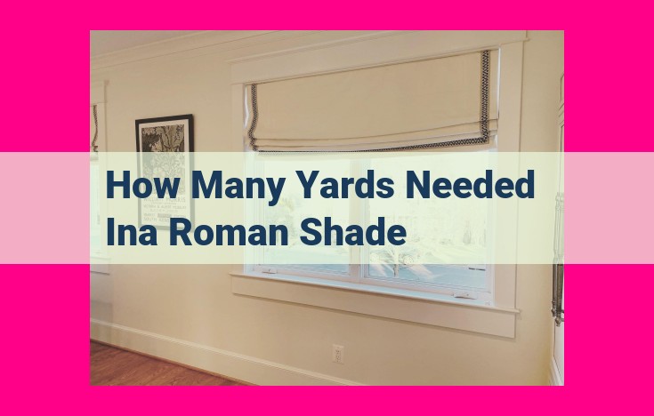 how many yards needed ina roman shade