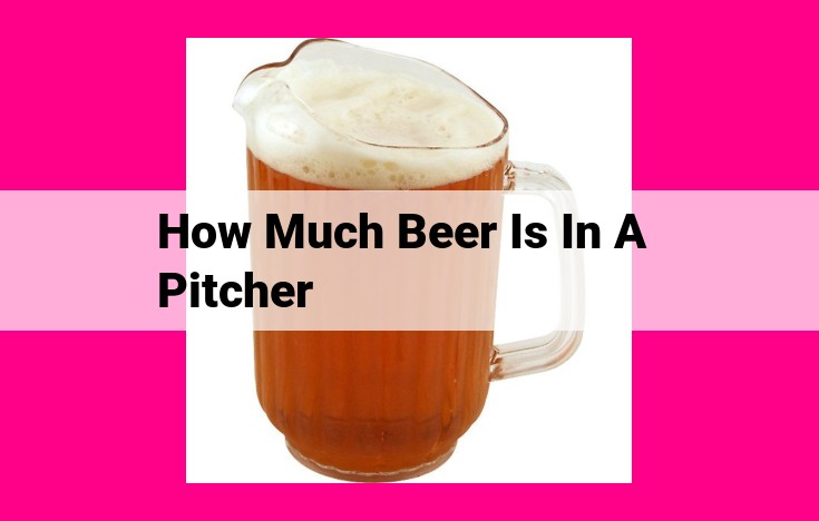 how much beer is in a pitcher