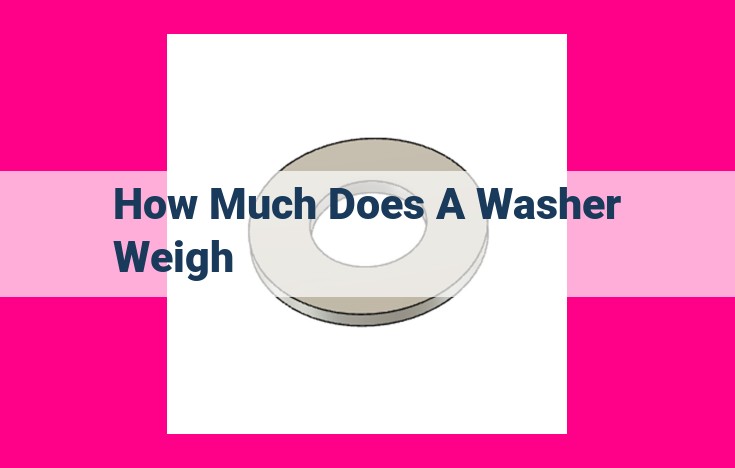 how much does a washer weigh