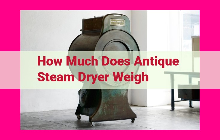 how much does antique steam dryer weigh