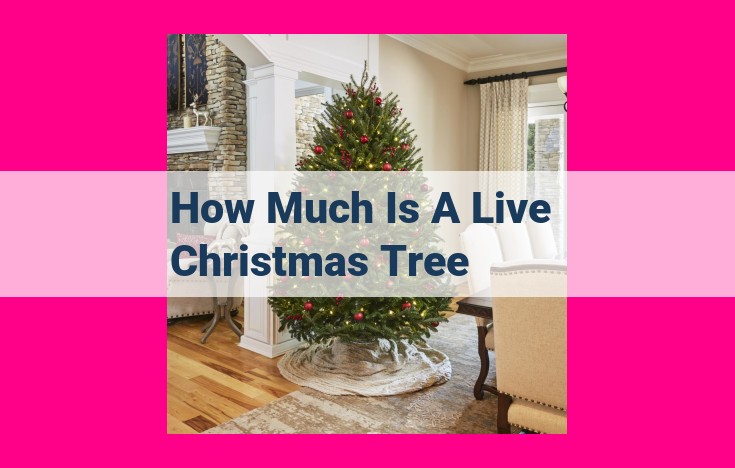 how much is a live christmas tree