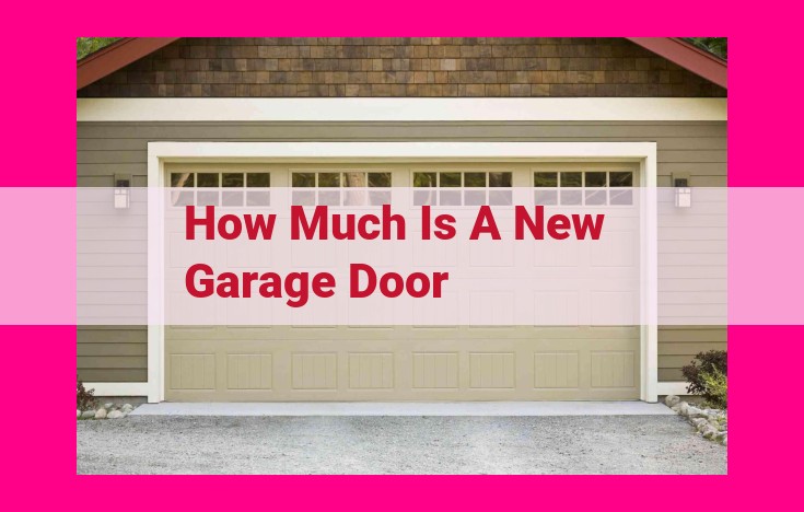 how much is a new garage door