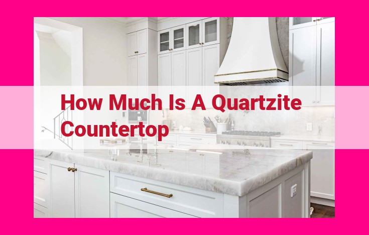 how much is a quartzite countertop