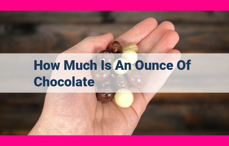 how much is an ounce of chocolate