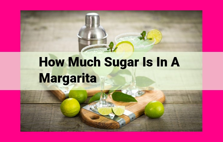 how much sugar is in a margarita