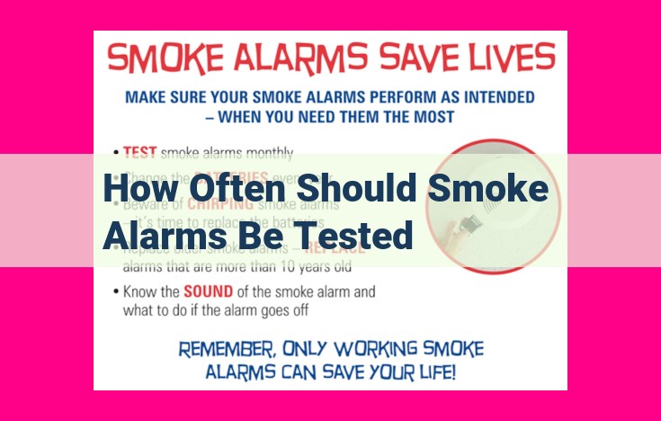 how often should smoke alarms be tested