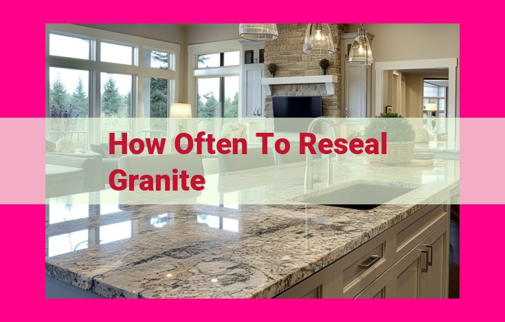 how often to reseal granite