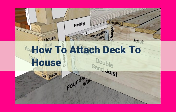 how to attach deck to house