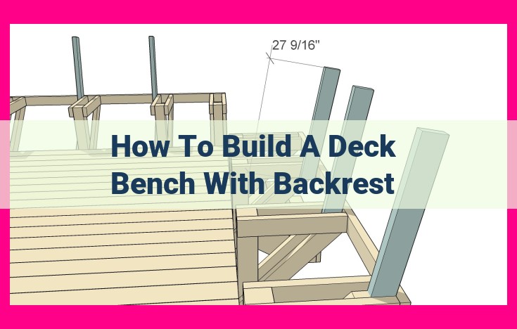 how to build a deck bench with backrest