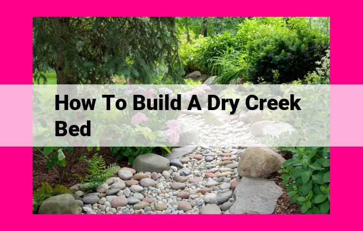 how to build a dry creek bed