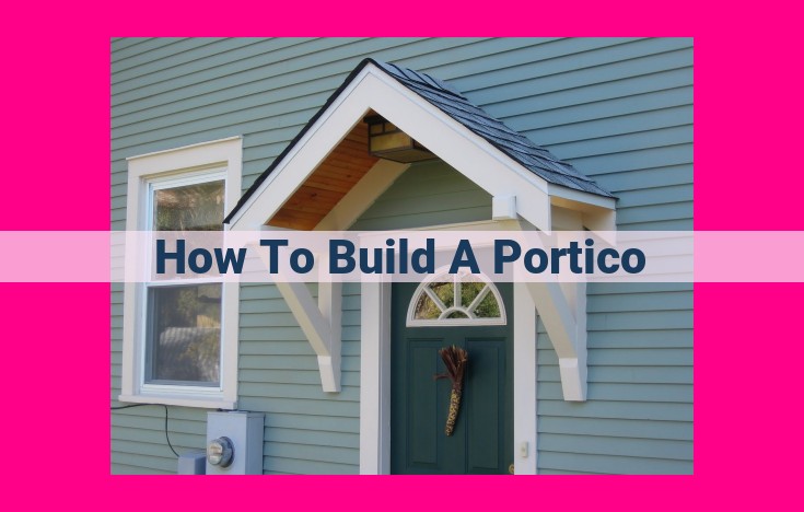 how to build a portico