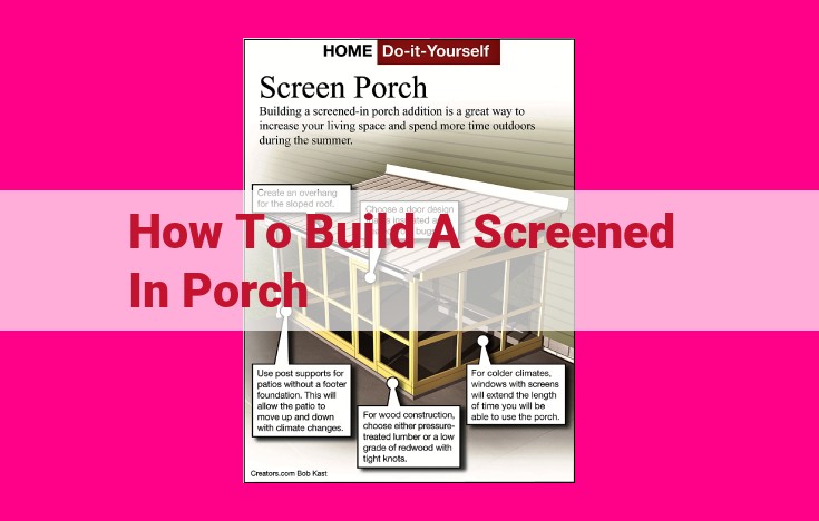 how to build a screened in porch