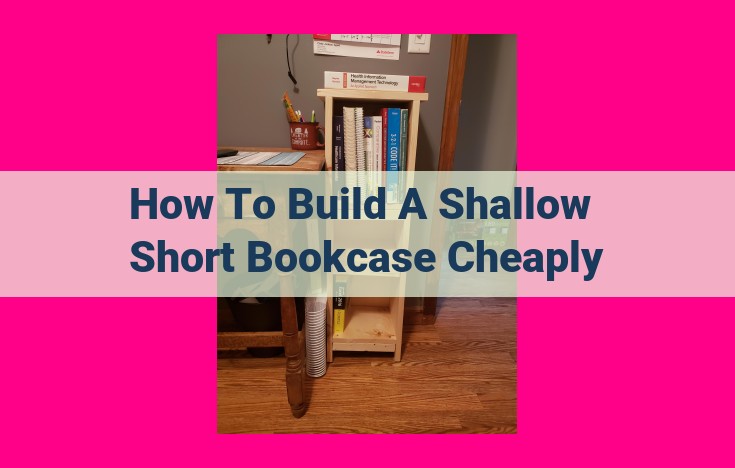 how to build a shallow short bookcase cheaply