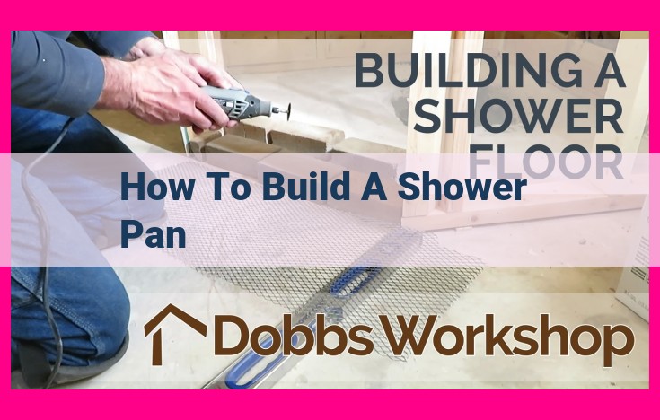 how to build a shower pan