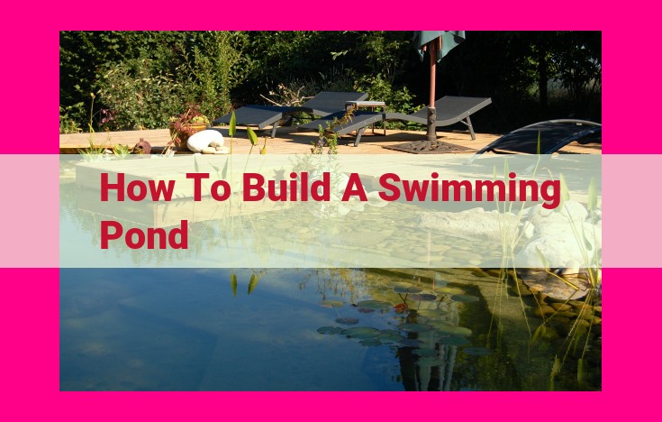 how to build a swimming pond