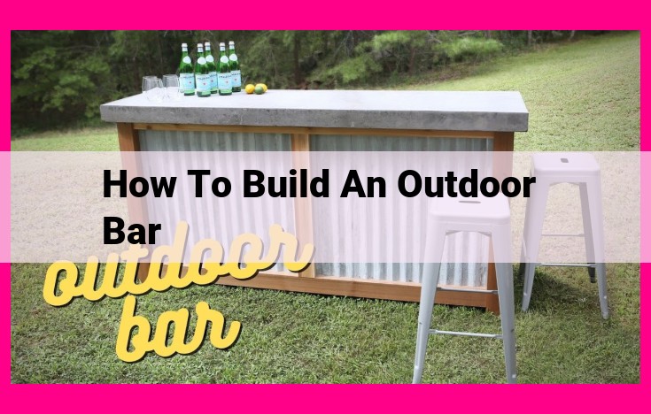 how to build an outdoor bar