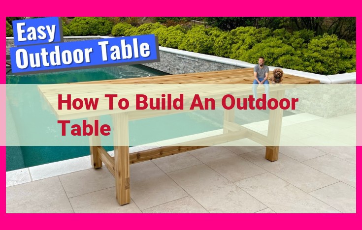 how to build an outdoor table