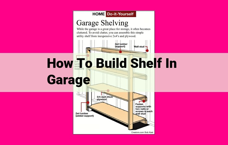 how to build shelf in garage