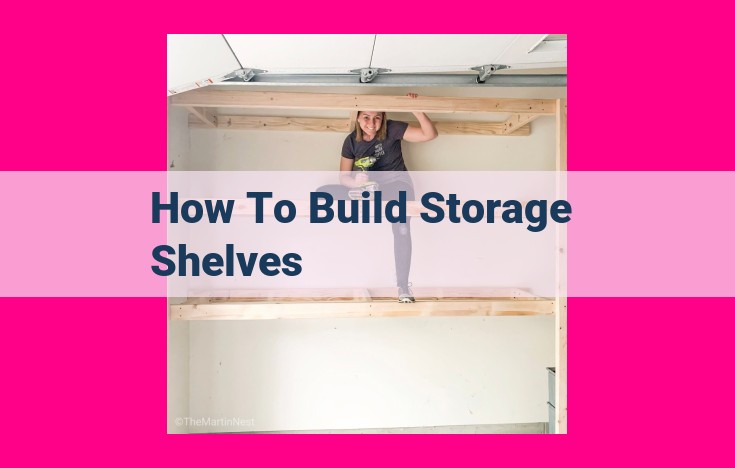 how to build storage shelves