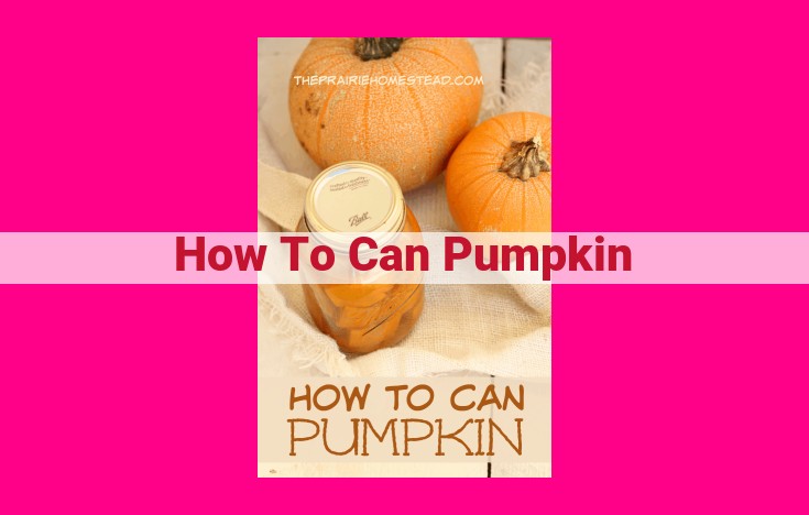 how to can pumpkin