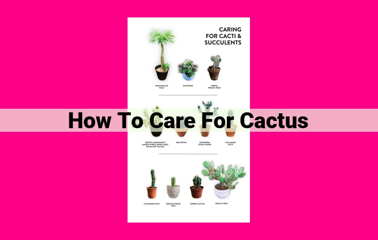 how to care for cactus