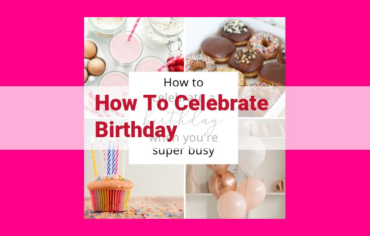 how to celebrate birthday