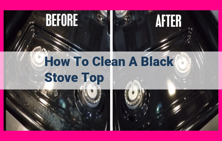 how to clean a black stove top