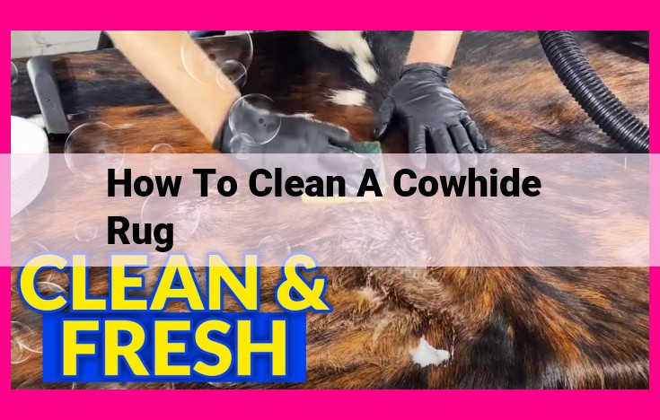 how to clean a cowhide rug