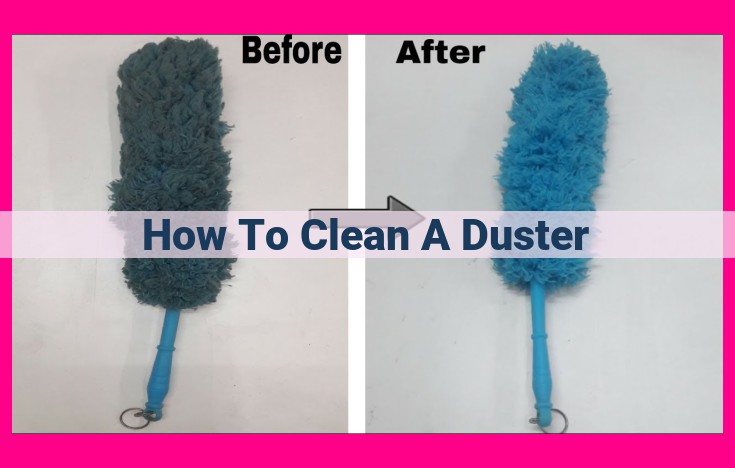 how to clean a duster